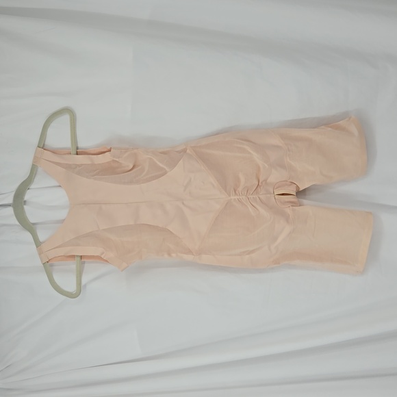UnderWhere? Power Mesh Mid Thigh Bodysuit Luxury Collection Nude Size Medium - Picture 7 of 8
